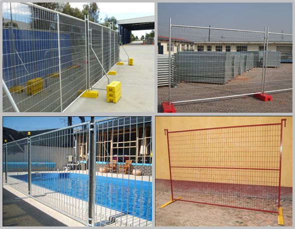 Protecting Temporary Site Security Fencing , Mobile Security Fence Movable