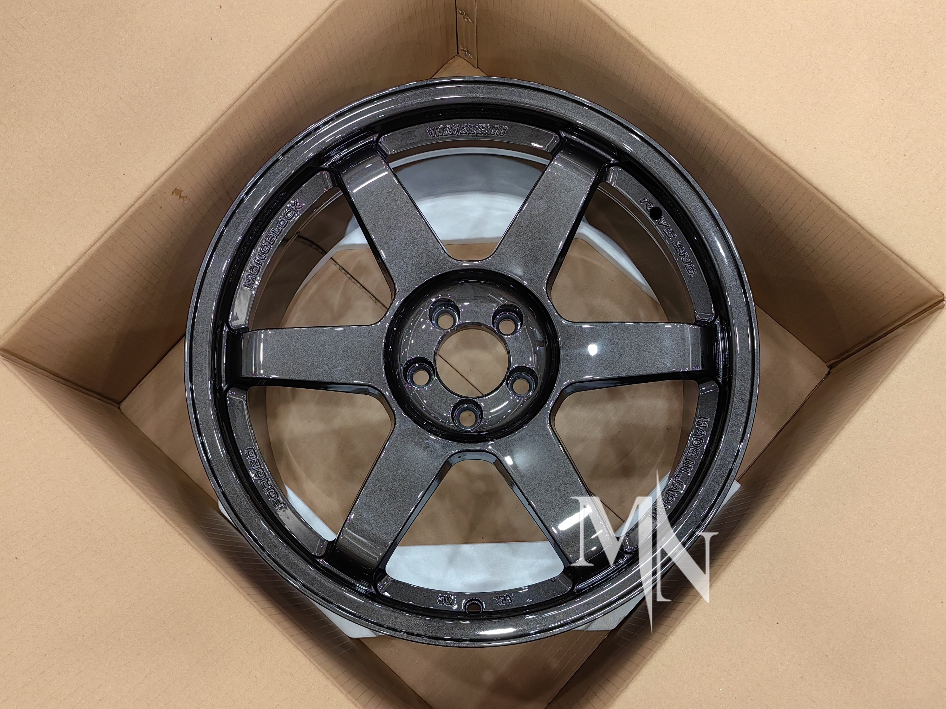 Quality Volk Racing TE37 SL Wheels Black Edition III 4x100 5x120 18 19 20 Inch Custom Double Black Rims for sale