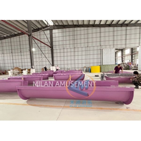 Commercial Water Park Leisure River 70m Length Single Tube With 30kw Push Pump