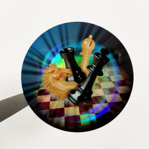 Hot Stamping Sticker Gold Foil Labels Holographic Security Metallic Labels