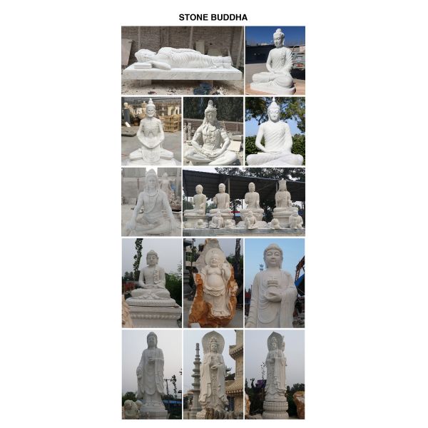 Marble Shiva Statue White Stone Buddha Sculpture Hindu God Home Decor