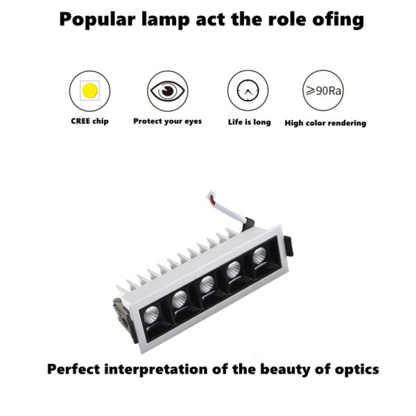 IP55 Ceiling Recessed Led Strip Lighting 7W 10W 2700K-3000K Warm White