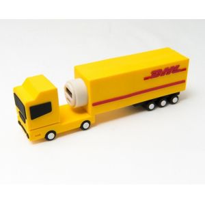 China DHL Branded 3D Soft PVC Truck/Plane Shape Mobile Power Bank 3000mAh 18650 Battery Portable Mobile Charger on sale