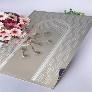 China Etching Patterns Stainless Steel Sheets For Decorative Lift Cabin on sale