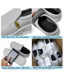 Cleanroom ESD Anti Static Shoes Steel Toe Breathable Safety Shoe