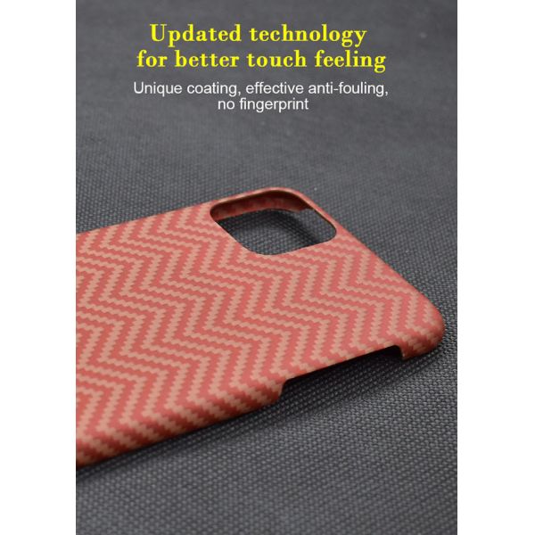 iPhone 11 Pro Max Aramid Fiber iPhone Case Customized Design Carbon Phone Cover