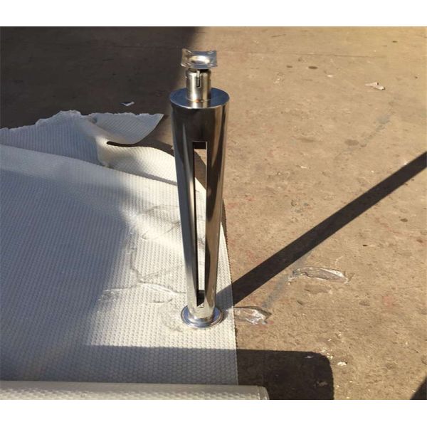 Middle East popular glass balcony railing stainless steel posts