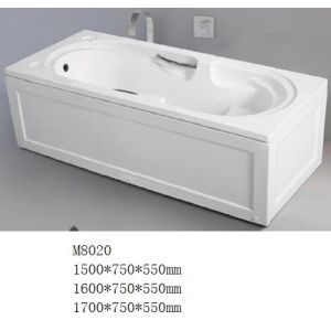 China Acrylic Freestanding Soaking Bathtubs with Skirts Rectangle Shaped CE ISO9001 wholesale