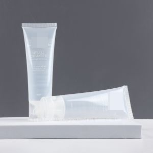 Customized Clear Plastic Cosmetic Tube Round Big 150ml 250ml