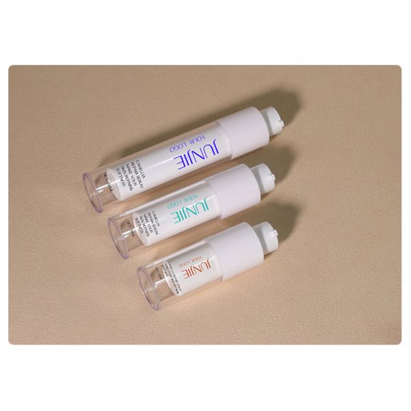 Exclusive Mini 15ml 30ml 50ml Rotate Twist Lock Pump Essence Airless Pump Bottle for Cosmetic