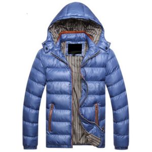 China Casual Style Mens Down Parka Jacket , Mens Shiny Puffer Coat Good Thermal Protection wholesale
