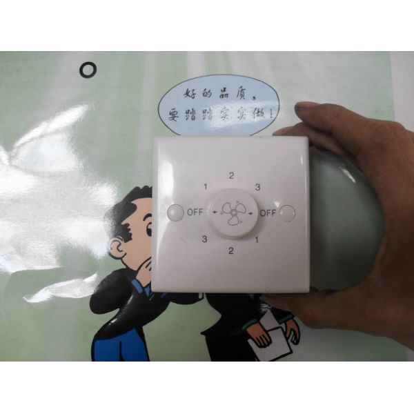 AC220V Orbit Ceiling Fan Wall Mounted , 16 Inch 360 Degree Rotating Fan