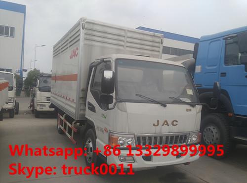 Quality China CLW factory sale 4*2 JAC 5ton gas cylinders delivery truck, CLW brand JAC LHD 4*2 gas cylinders carrier vehicle for sale