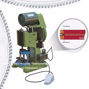 China Semi Automatic Two Way Double Pins Pressing And Cutting Machine wholesale