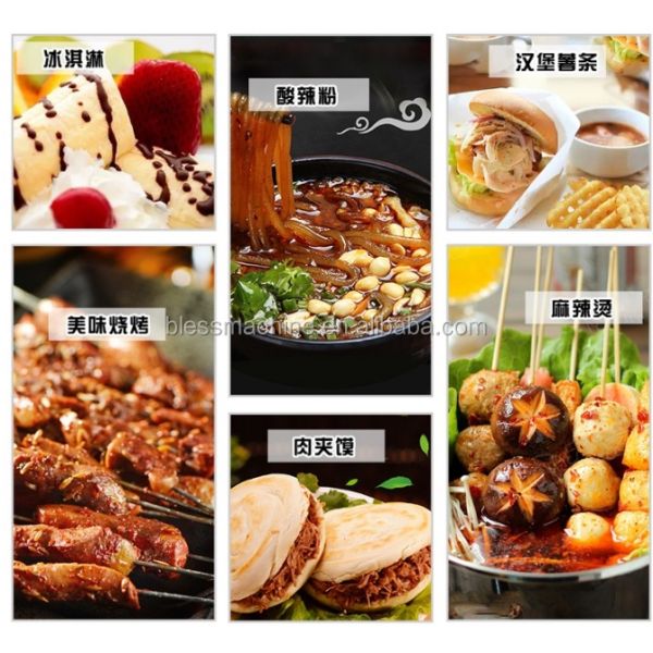 Complete Functions Customised Dining Car for Snacks in Multifunctional Mobile Stall