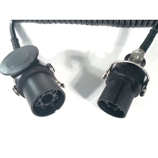 Electronic Coil Spring Trailer Cable 5 Pole Abs Material High Resilience