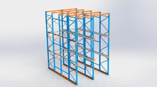 Cold Storage Warehouse Drive In Racking Logistics Pallet Rack Rust Resistant 2-7 Levels