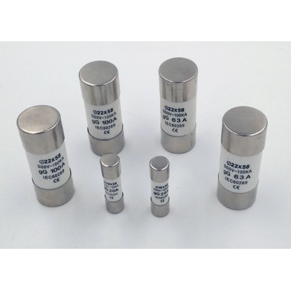AC 50Hz Din Mount Fuse Holder Porcelain Or Brass For Protecting Electric Equipment