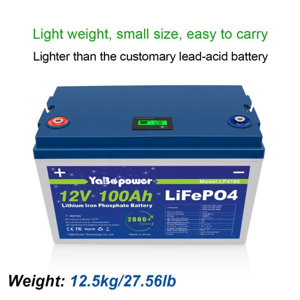32700 Lifepo4 Rechargeable Battery Deep Cycle 12v 100ah For RV Yacht Backup