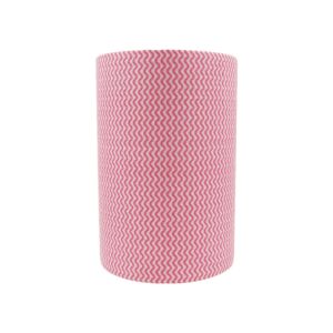 China Red Wave Pattern Cleaning Cloth Spunlace Non Woven Fabric 100gsm wholesale