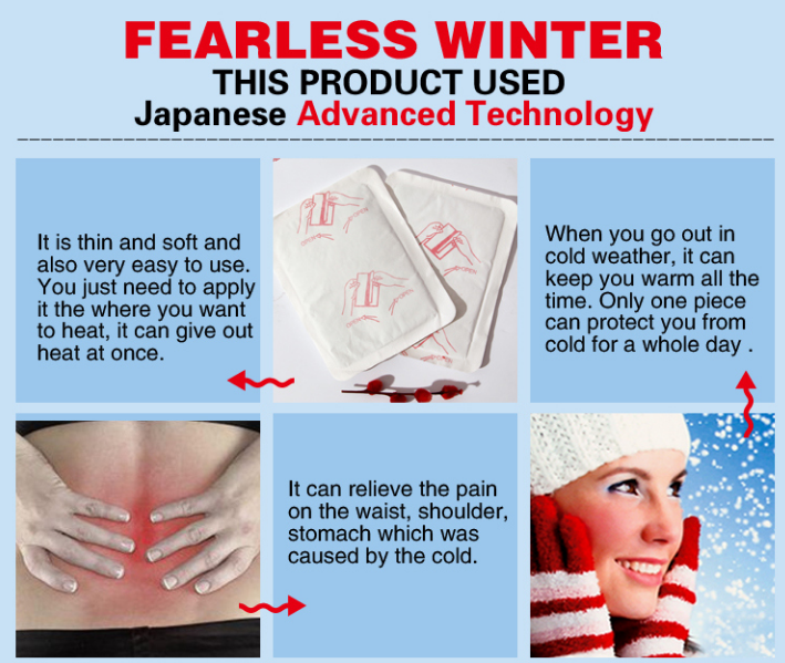 2018 New Products Pain Relief Disposable Heat Pad Body Warmer