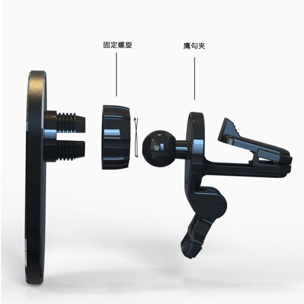 OEM Wireless Car Charger Holder Smart Sensor Automatic Clamping 15W