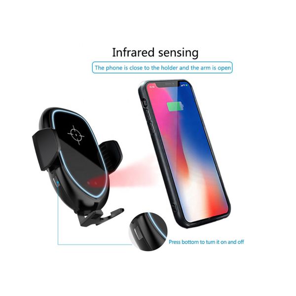 5V 2A Wireless Cell Phone Charger , Single Coil Qi Wireless Power Charger