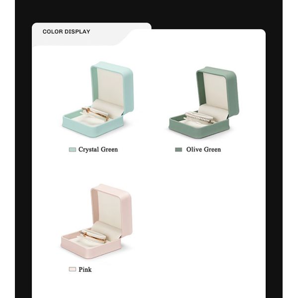 BPU03 PU Leather Square Luxury Gift Box Set For Jewelry Display And Packaging