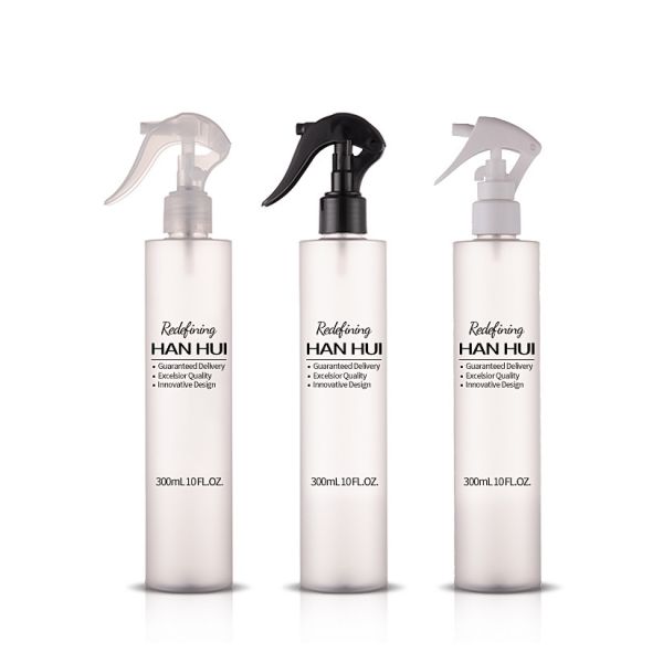 Frosted PET PCR 300ml Plastic Spray Bottles With Trigger Spray Pump