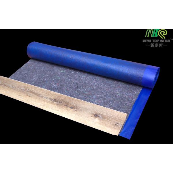 3mm Blue Non Woven Fabric Felt Roll Recycled Fibers For Engineered Wood