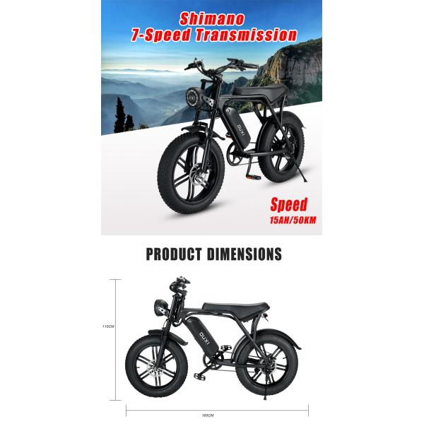Directly 48V 500W Brushless Electric Motor For Mountain Bikes With Front Fork Suspension