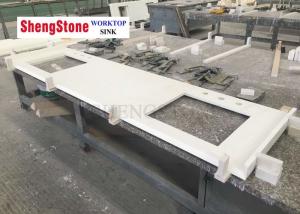 China High Hardness Glass Vanity Countertops / Worktops Nano Microlite Materials Size Custom on sale