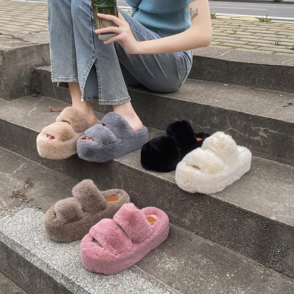Y-Z New Soft Fashion Home Decor Non-Slip Supper Soft Fluffy Womens Indoor House slippers