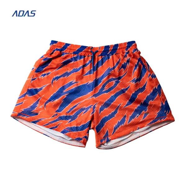 Unisex Sublimated Mesh Shorts Summer Blank Sport Running 100% Polyester