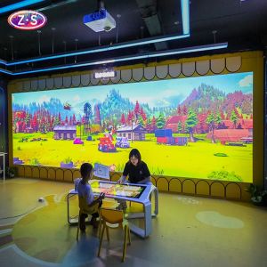 China 3LCD Immersive Interactive Wall Drawing Game Live Painting Edutainment Systems on sale