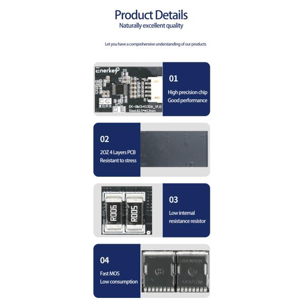 Enerkey 3S 4S 30A BMS With NTC 11.1V 12.6V 14.8V 16.8V PCB Protection Board For 18650 Li-ion Lithium Battery Cell