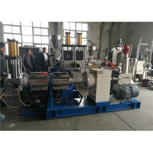 Double Stage PP Extruder Machine , Professional Plastic Reprocessing Machine