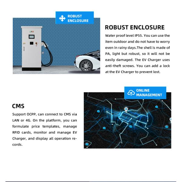 180kw DC Fast EV Car Charging Station 180KV Soft Switching