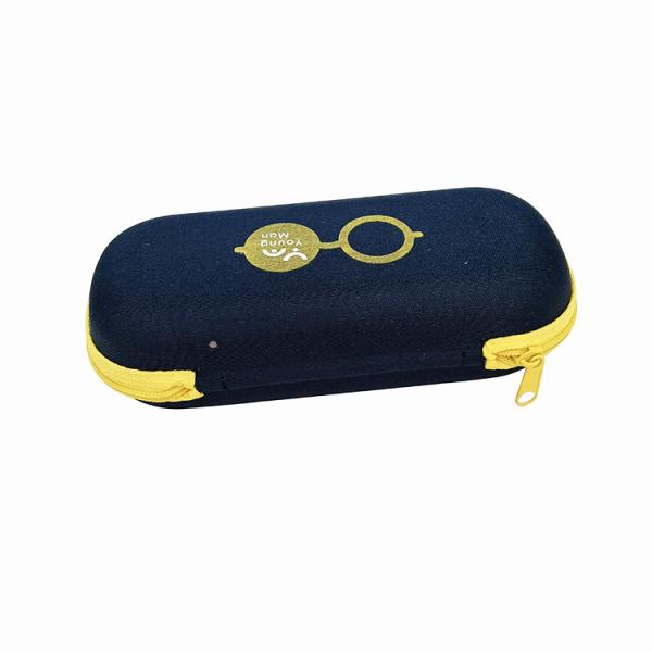 Customized Knitted Fabric EVA Glasses Case For Kids Scratch Resistant