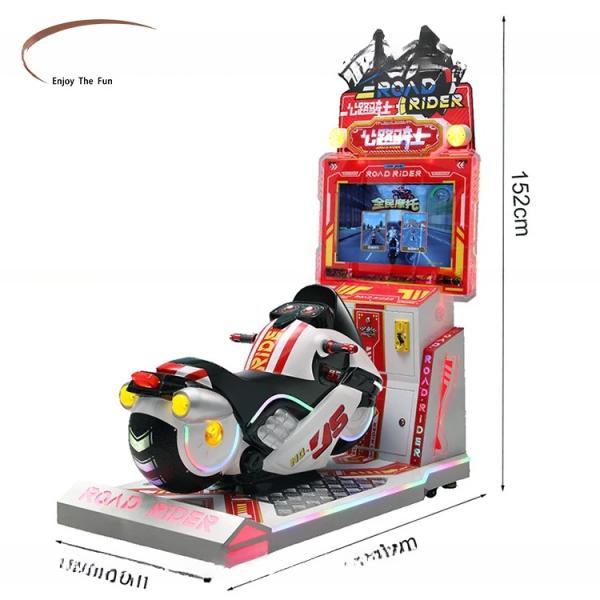 Close-up of 26 inch LCD screen on arcade machine