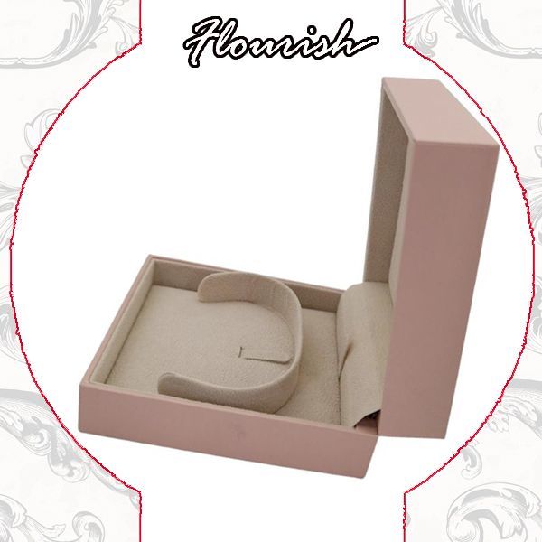 Light Pink Strong Cardboard Bracelet Jewelry Gift Packaging Box