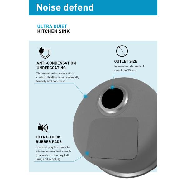 20 Gauge Stainless Steel Kitchen Sink Dual Mount With Satin Polished Finish