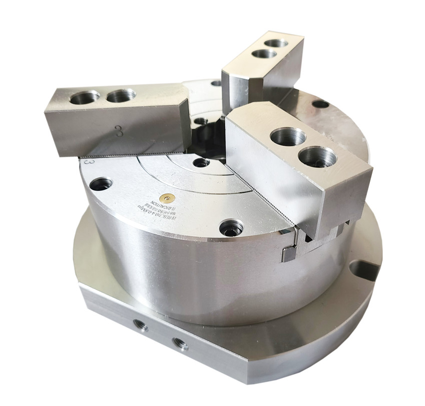 Three Jaw Hollow Chuck , Pneumatic Chuck For CNC Lathe