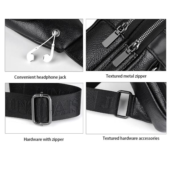 Unisex Fashion Sling Zipper Chest Bag Waterproof Crossbody Sport Bag Custom Logo