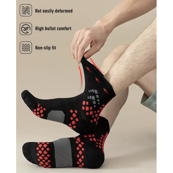 Terry Custom Cycling Socks Abrasion Resistant 3D Dots Crew Sport Socks
