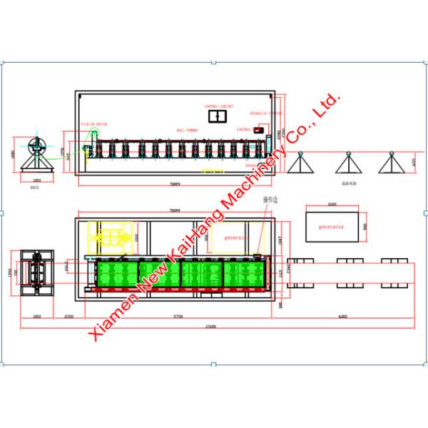Durable Standing Seam Roll Forming Machine , Roof Panel Roll Forming Machine