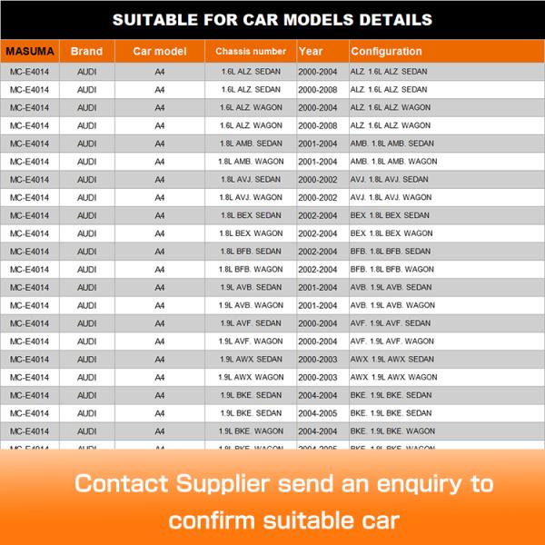 JAPAN Car Model MASUMA Auto Synthetic Fiber Cabin Air Filter 8E0819439 for AUDI A4