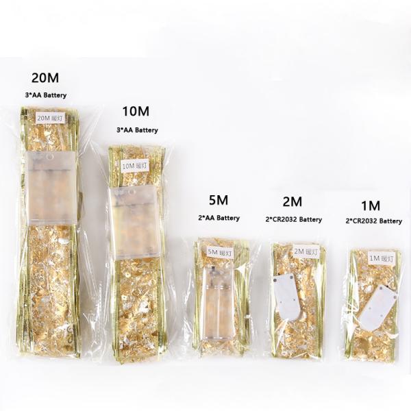 Christmas Decoration LED Ribbon Lights Christmas Tree Ornaments DIY Lace Bows String Lights Navidad Home Decors New Year 2022