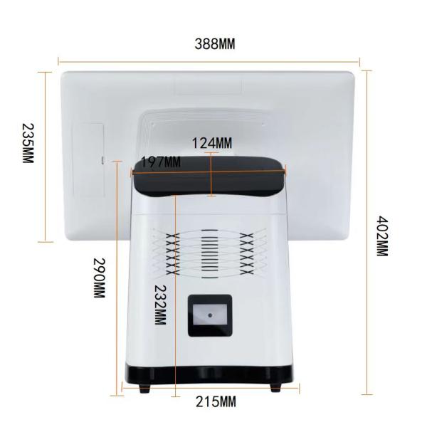 Retail Store Desktop Cash Machine with Built-in 80mm Thermal Printer and 2GB/4GB/8GB RAM