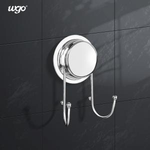 China No Residue Restickable Suction Cup Robe Hook Black For Living Room Kitchen Bathroom wholesale
